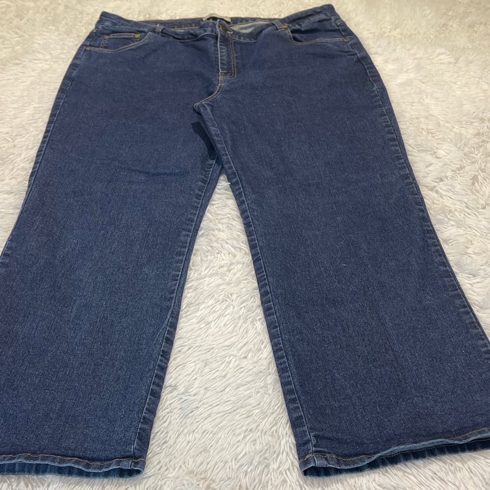 Woman Within Blue Straight Leg Jeans WOMENS SIZE 20W